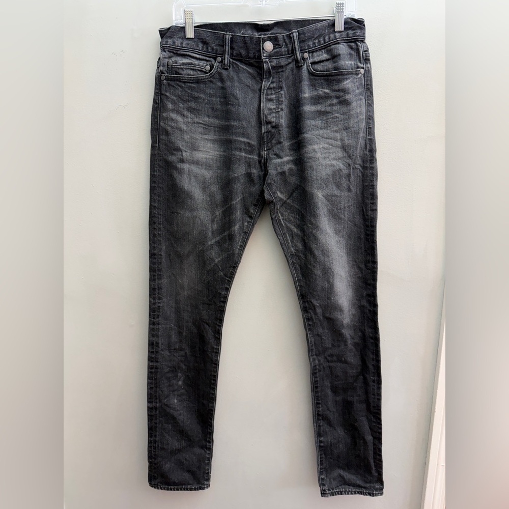 John Elliott Black/Gray Jeans, Size 30x32